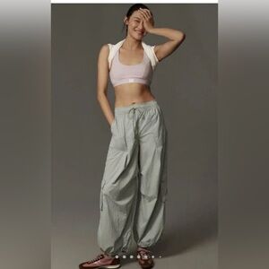 NWT Anthropologie Colourblock Parachute Trousers size small